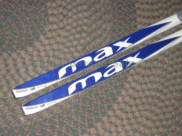 Used Rossignol Max CL Classic 198 Cross Country Skis Fischer SNS Profil Bindings 1