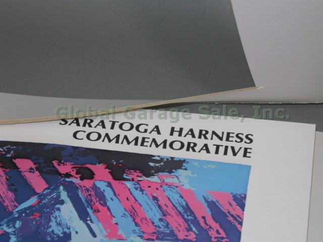 Leroy Neiman Saratoga Harness Commemorative Horse Racing Serigraph Print 1974 NR 3
