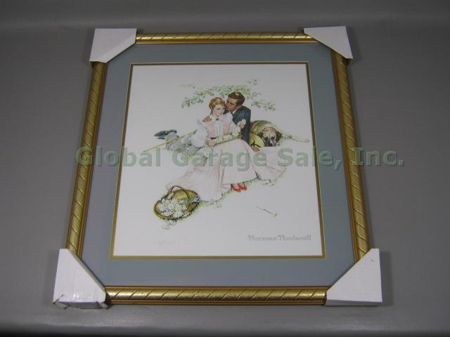 Norman Rockwell Flowers In Tender Bloom Original Lithograph Numbered 131/1200 NR