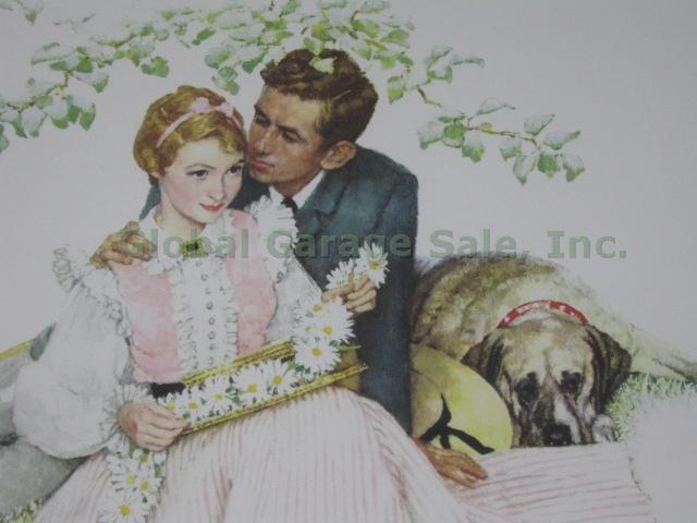 Norman Rockwell Flowers In Tender Bloom Original Lithograph Numbered 131/1200 NR 1
