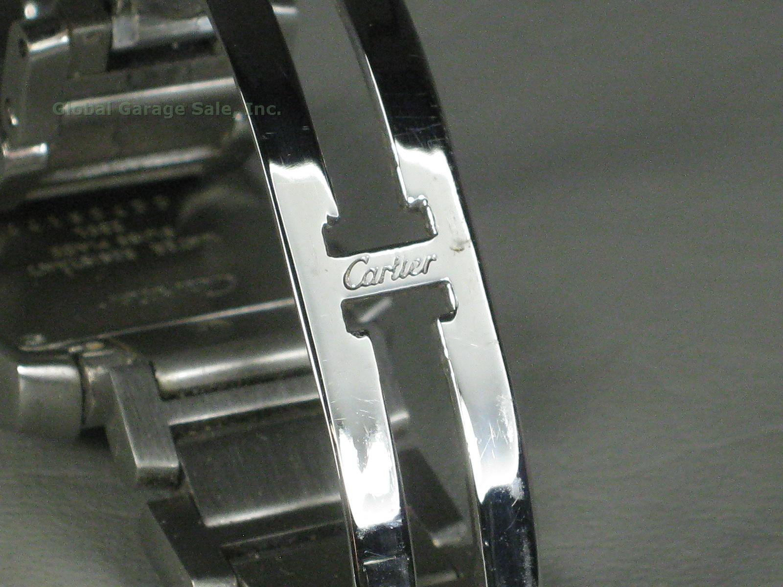 Cartier Tank Francaise Model 2301 Stainless Steel Ladies Watch Wristwatch NO RES 11