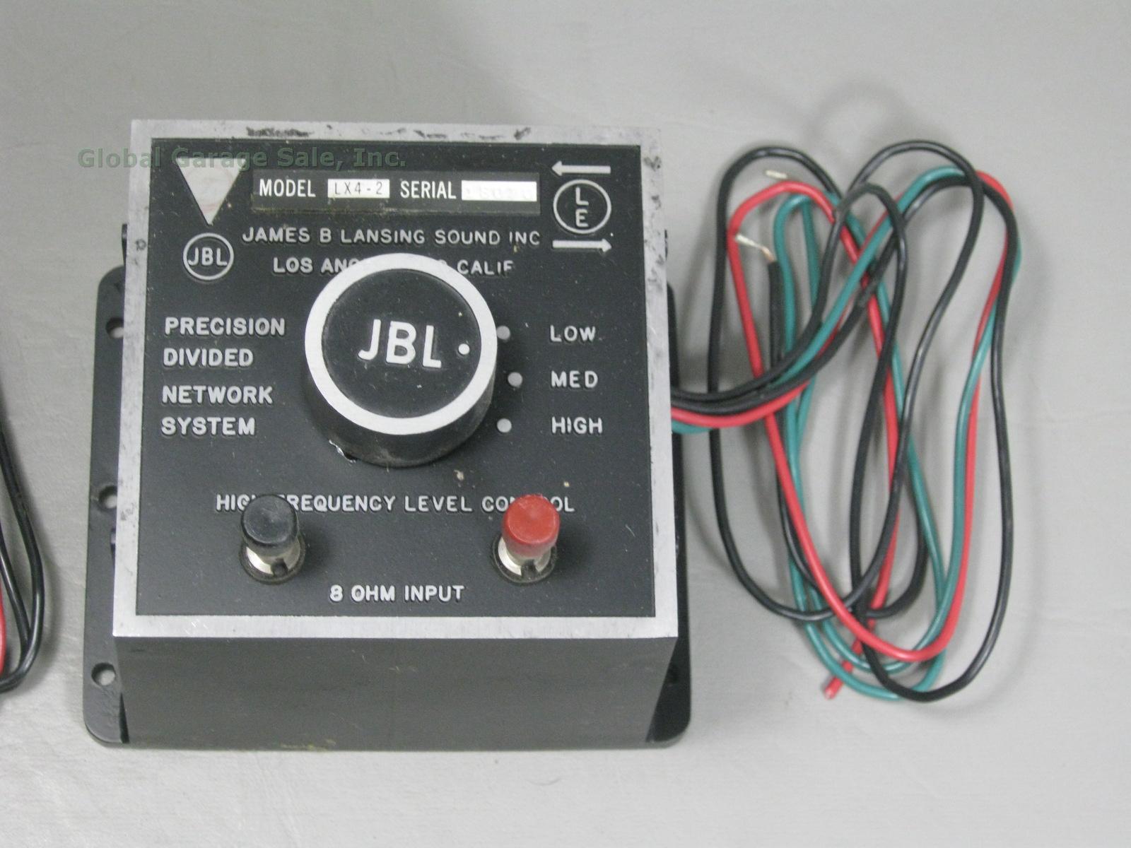 Matching Pair Vintage JBL Lancer 77 Stereo Speaker Crossovers LX4-2 Working! NR! 2