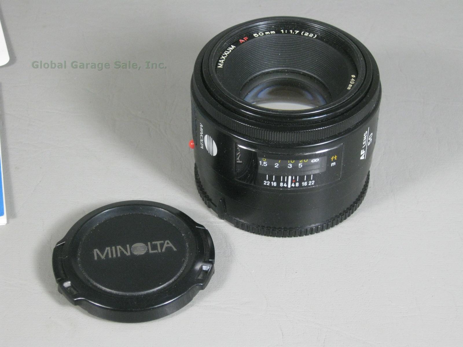 Minolta Maxxum 50 mm 50mm F/1.7 1:1.7 AF Camera Lens Also Fits Sony Alpha NR! 1