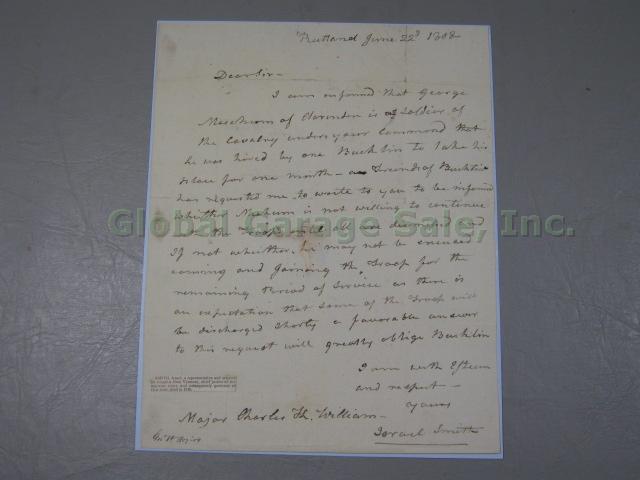RARE Vermont Governors Signatures Signed Autographed Letters Document 1797-1950s 7