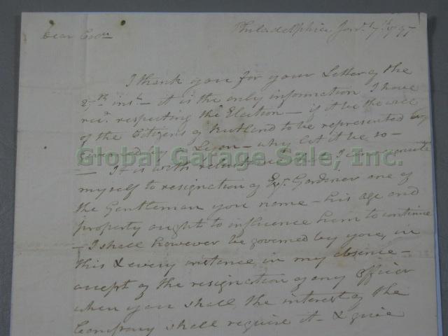 RARE Vermont Governors Signatures Signed Autographed Letters Document 1797-1950s 13