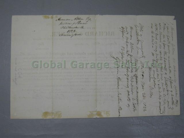 RARE Vermont Governors Signatures Signed Autographed Letters Document 1797-1950s 21