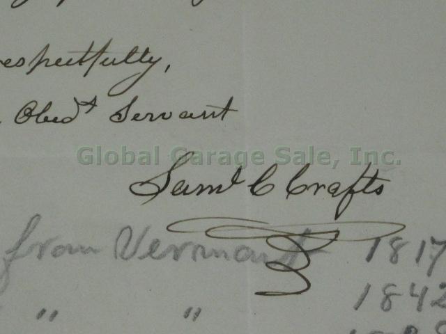 RARE Vermont Governors Signatures Signed Autographed Letters Document 1797-1950s 27