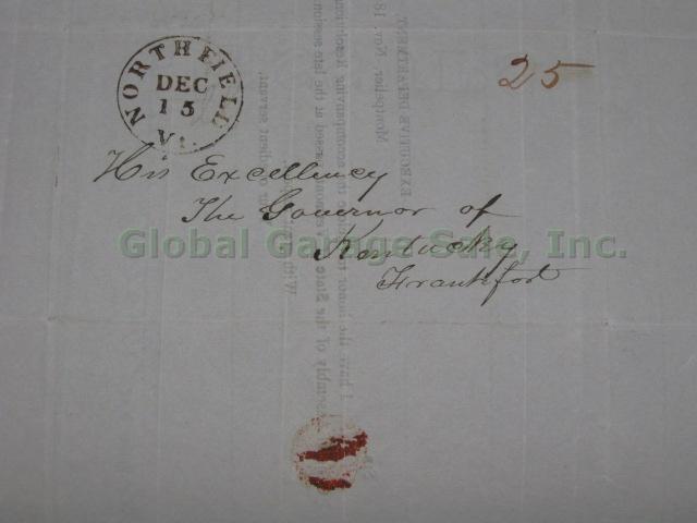 RARE Vermont Governors Signatures Signed Autographed Letters Document 1797-1950s 38