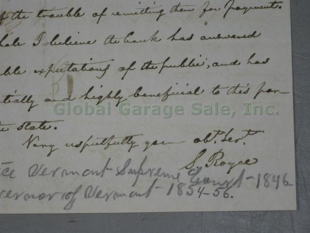 RARE Vermont Governors Signatures Signed Autographed Letters Document 1797-1950s 48