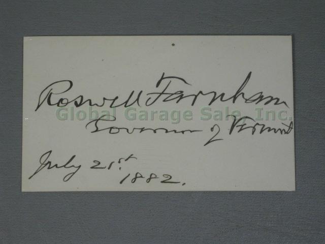 RARE Vermont Governors Signatures Signed Autographed Letters Document 1797-1950s 57