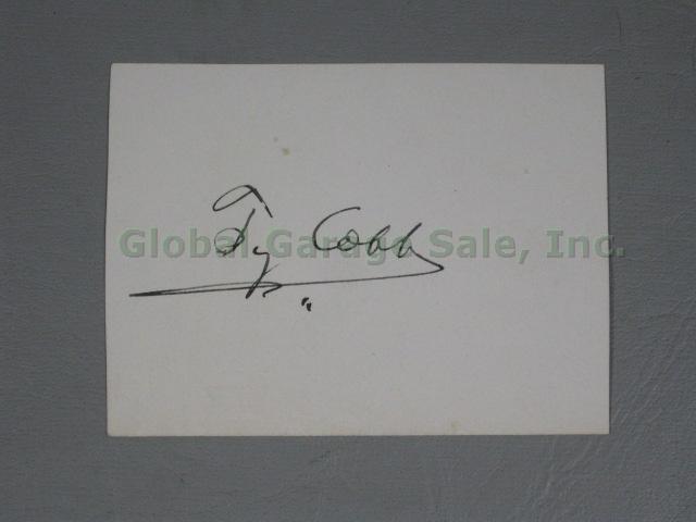 Authentic Ty Cobb HOF Signed Cut Signature Autograph Low Opening Bid NO RESERVE!
