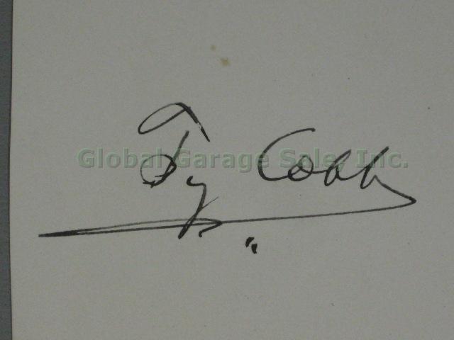 Authentic Ty Cobb HOF Signed Cut Signature Autograph Low Opening Bid NO RESERVE! 1