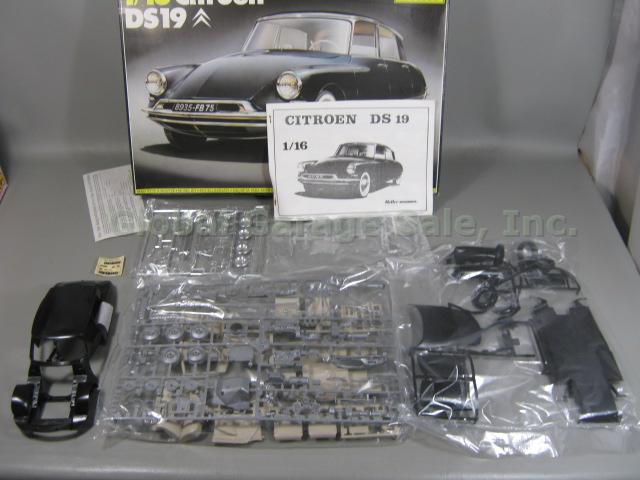 2 Heller Citroen DS 19 Cabriolet 1/16 Scale Model Kits #751 Black 80796 Red NR! 2