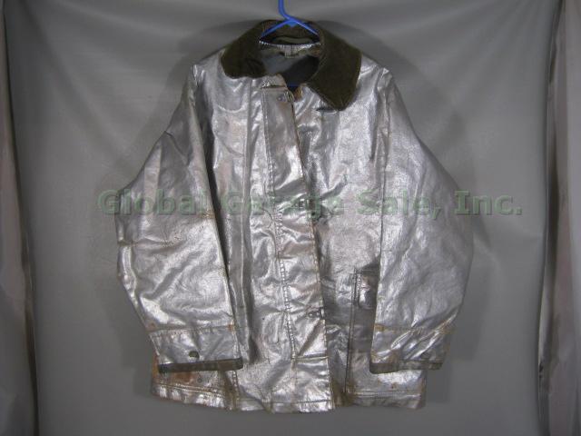 Vtg Aluminized Firefighter Suit Fire Proximity Turnout Jacket Pants Lot USAF NR! 1