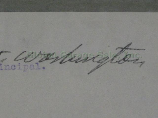 Booker T Washington Signed Cut Signature Autograph + 1940 1956 FDCs + US Stamps 4