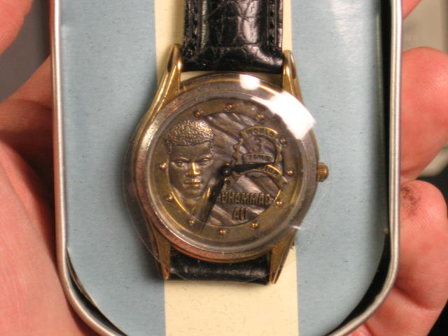 Muhammad Ali Sonny Liston Signed Photo Fossil Watch Set 7