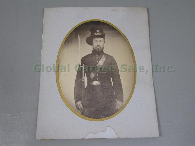 Civil War Union Soldier CDV Cabinet Card Photo + Discharge Certificate Letter NR 2