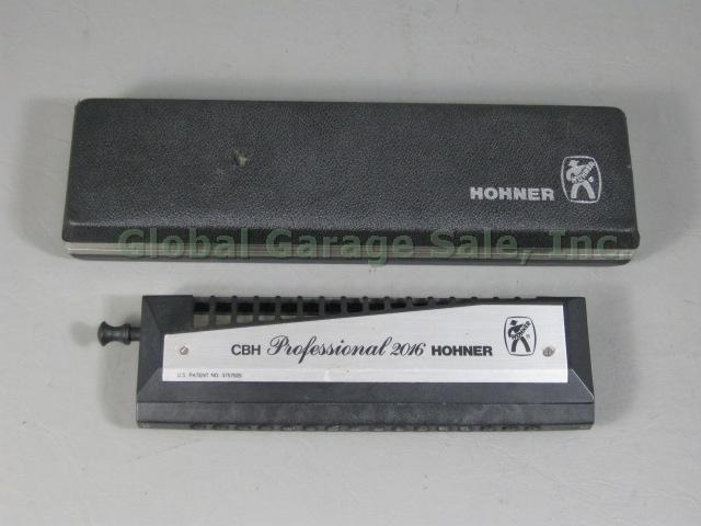 Hohner Professional Model CBH 2016 Chromatic Harmonica Original Case NO RESERVE!