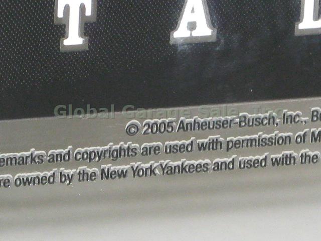 2005 NY Yankee Baseball Stadium Budweiser Bud Beer Bar Man Cave Mirror Sign NR!! 4