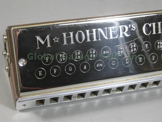 Hohner Chromatic Bass Harmonica Chromatica Model 265 Original Case + Cloth NR! 9