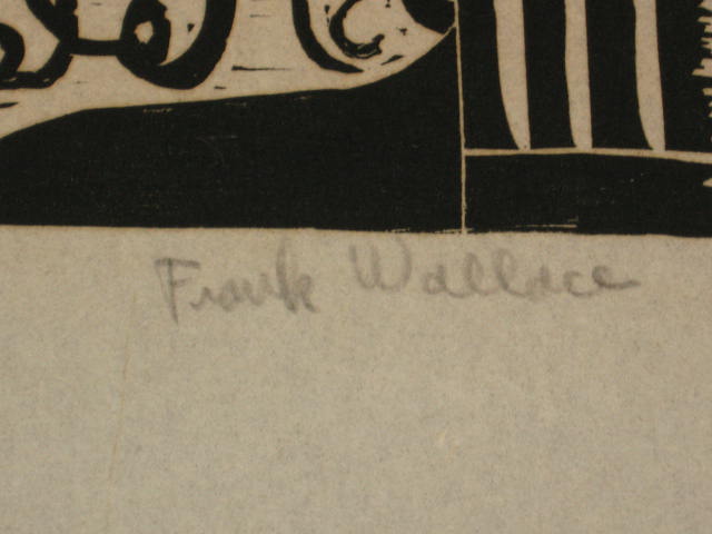 8 Original 1950s Signed Frank Wallace Woodblock Prints 8