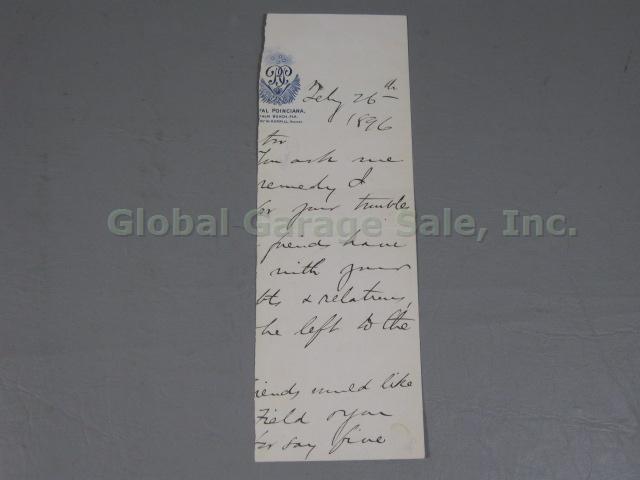 Andrew Carnegie Hand Written Signed Letter Dated 1896 Signature Autograph 2