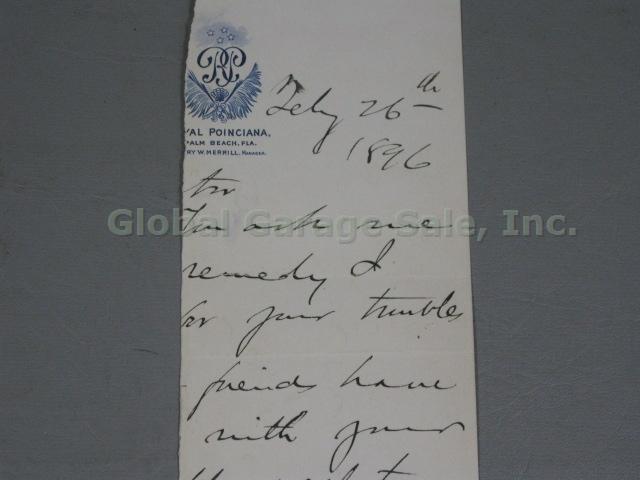 Andrew Carnegie Hand Written Signed Letter Dated 1896 Signature Autograph 3