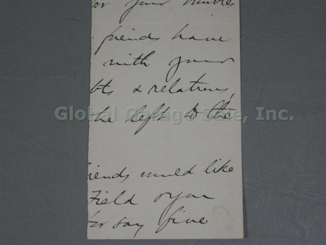 Andrew Carnegie Hand Written Signed Letter Dated 1896 Signature Autograph 4