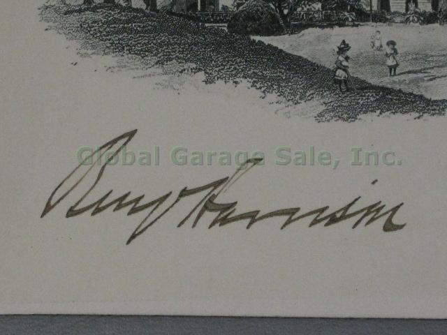Benjamin Harrison Signed White House Card Autograph Signature Civil War General 2