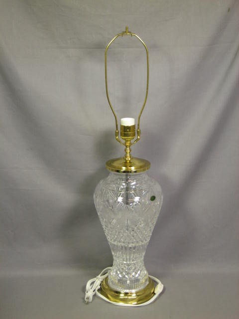 NEW Heritage Irish Crystal Tulip Table Lamp 30% Lead NR 1