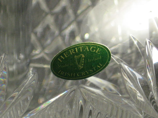 NEW Heritage Irish Crystal Tulip Table Lamp 30% Lead NR 4