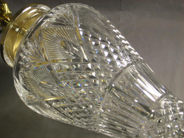 NEW Heritage Irish Crystal Tulip Table Lamp 30% Lead NR 5