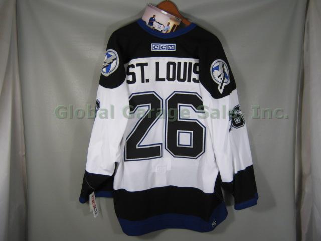 2004 Hand Signed Martin St Louis Tampa Bay Lightning Jersey MVP Stanley Cup Year