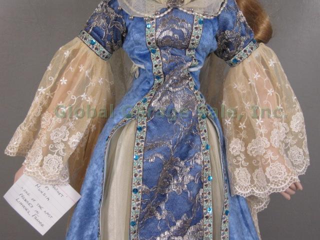 Rare Vtg 1993 Mundia 25" Dame Margot French Porcelain Cloth Doll Limoge France 4