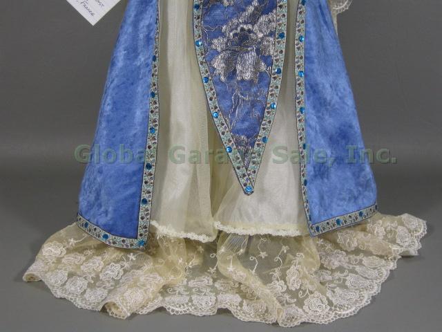 Rare Vtg 1993 Mundia 25" Dame Margot French Porcelain Cloth Doll Limoge France 6