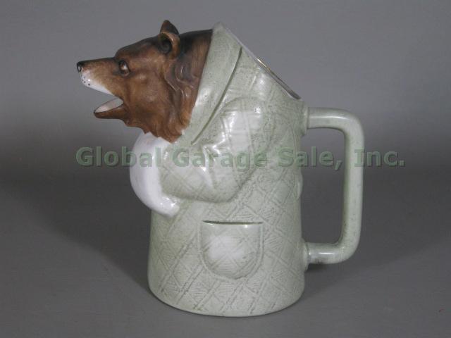 Antique Schafer & Vater German Porcelain Figural Bear Creamer Pitcher Germany NR