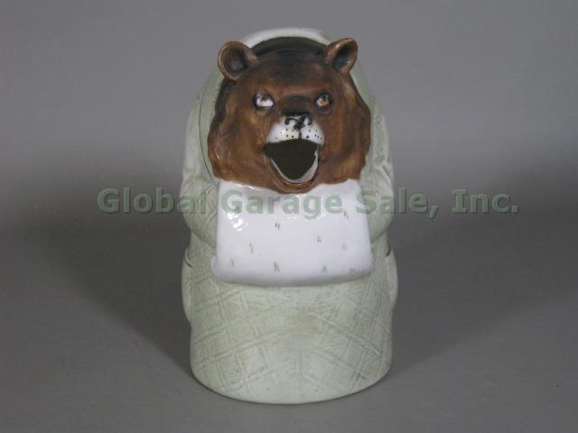 Antique Schafer & Vater German Porcelain Figural Bear Creamer Pitcher Germany NR 1