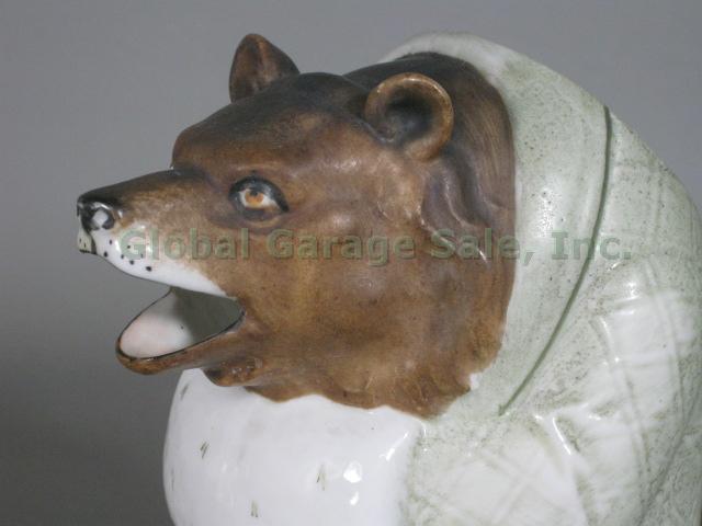 Antique Schafer & Vater German Porcelain Figural Bear Creamer Pitcher Germany NR 5