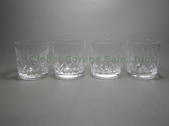 4 Waterford Crystal Lismore 9oz Old Fashioned Tumblers Glasses Set NO RESERVE!