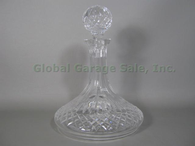Waterford Lismore Ships Wine Decanter With Stopper Irish Cut Crystal Exc Cond NR