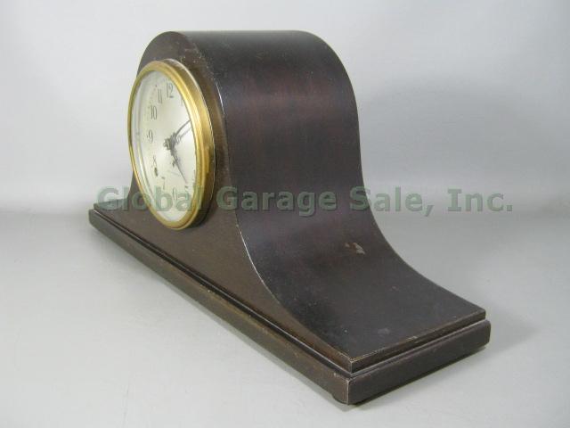 Vtg Antique Seth Thomas 8 Day Mantle Mantel Clock Sentinel #3 Movement 89 Works! 4