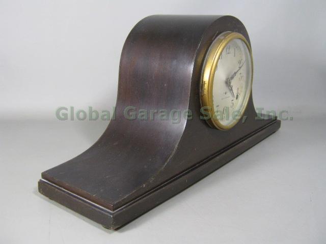 Vtg Antique Seth Thomas 8 Day Mantle Mantel Clock Sentinel #3 Movement 89 Works! 5