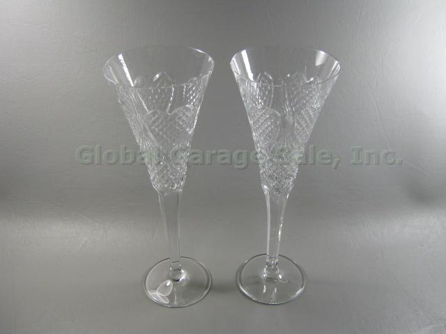 Waterford Crystal Celebration Champagne Wedding Toasting Flutes 1st Edition Love 1