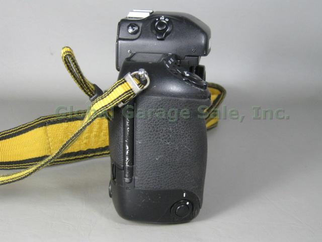 Nikon F5 35mm SLR Film Camera Body Sunpak 222 Flash HS-9 HS-10 Lens Hood Bundle 2