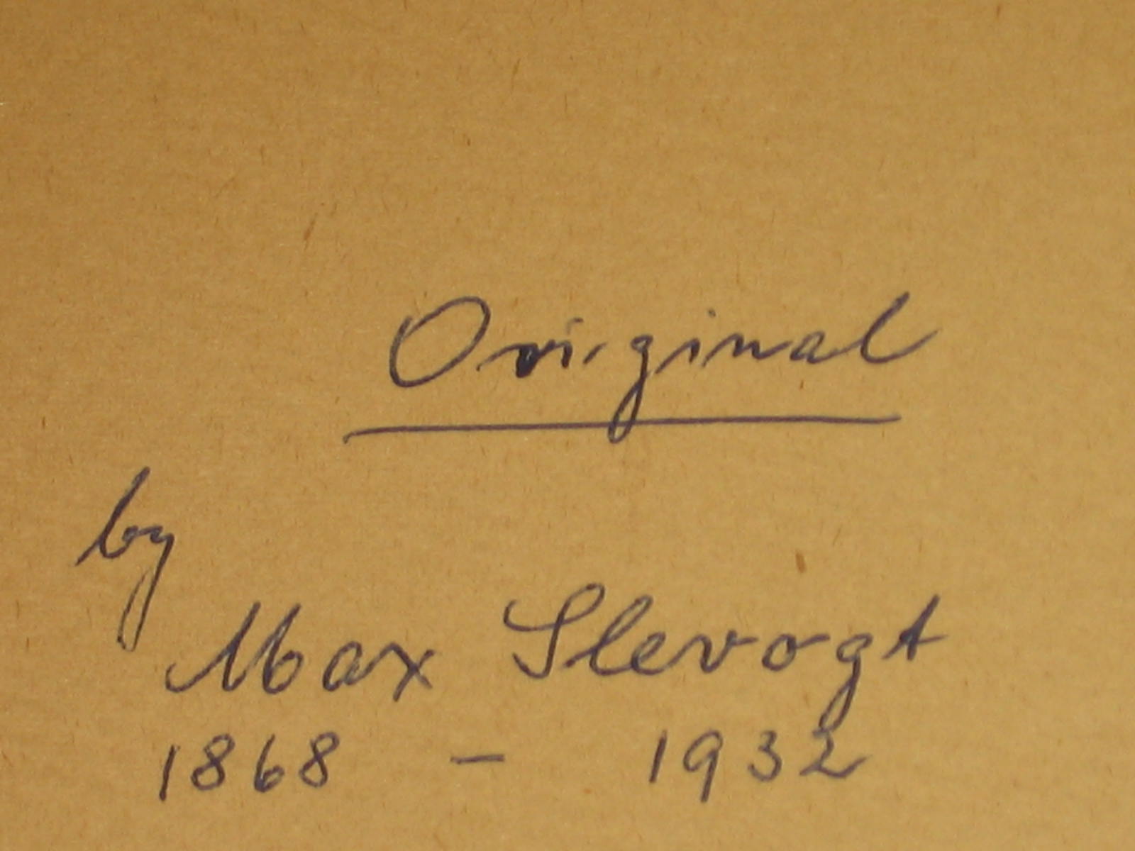 Vintage Original Max Slevogt Signed Lithograph Print NR 10