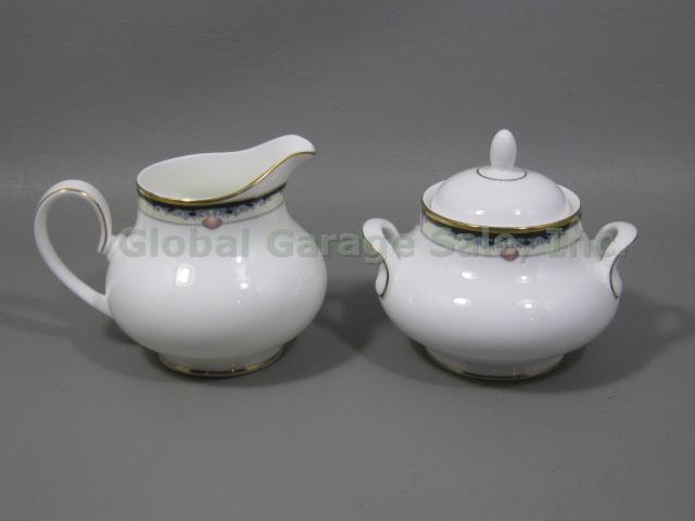New Unused Royal Doulton Rhodes China Sugar Bowl W/ Lid & Creamer Set H 5099 NR!