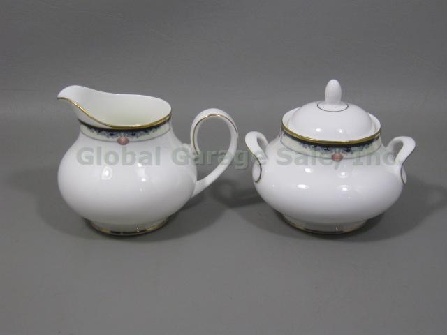 New Unused Royal Doulton Rhodes China Sugar Bowl W/ Lid & Creamer Set H 5099 NR! 1