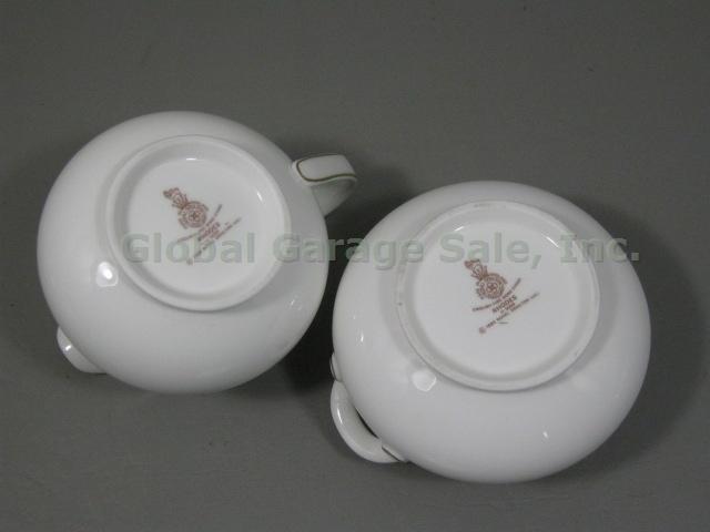 New Unused Royal Doulton Rhodes China Sugar Bowl W/ Lid & Creamer Set H 5099 NR! 3