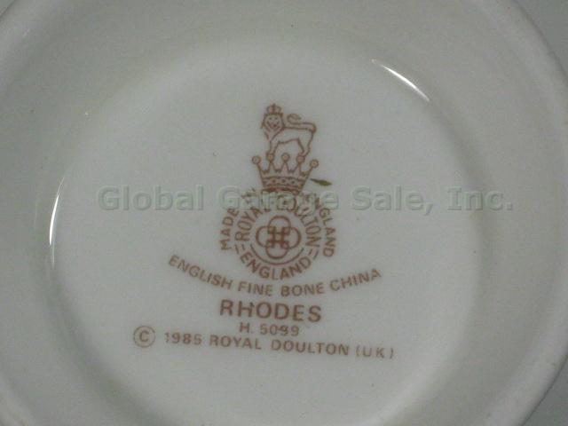 9 New Unused Royal Doulton Rhodes Fine Bone China Coffee Tea Cups Set Lot H 5099 3