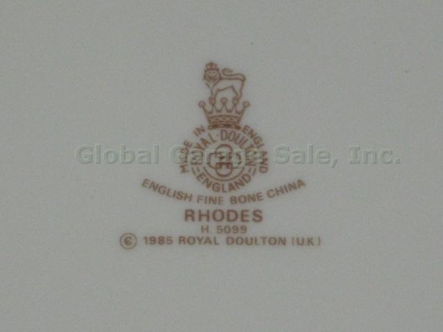 9 New Unused Royal Doulton Rhodes Bread & Butter / Dessert Plates Set Lot H 5099 4